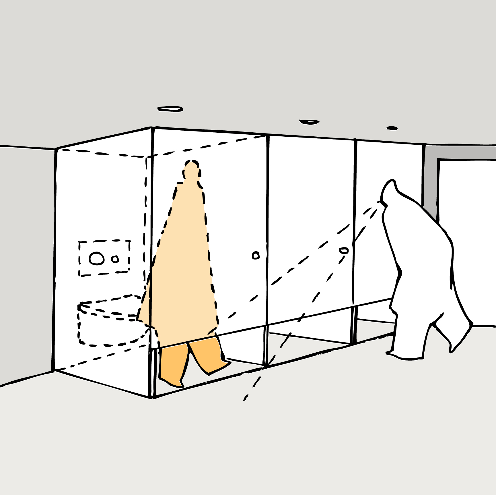 Toilets/fitting rooms