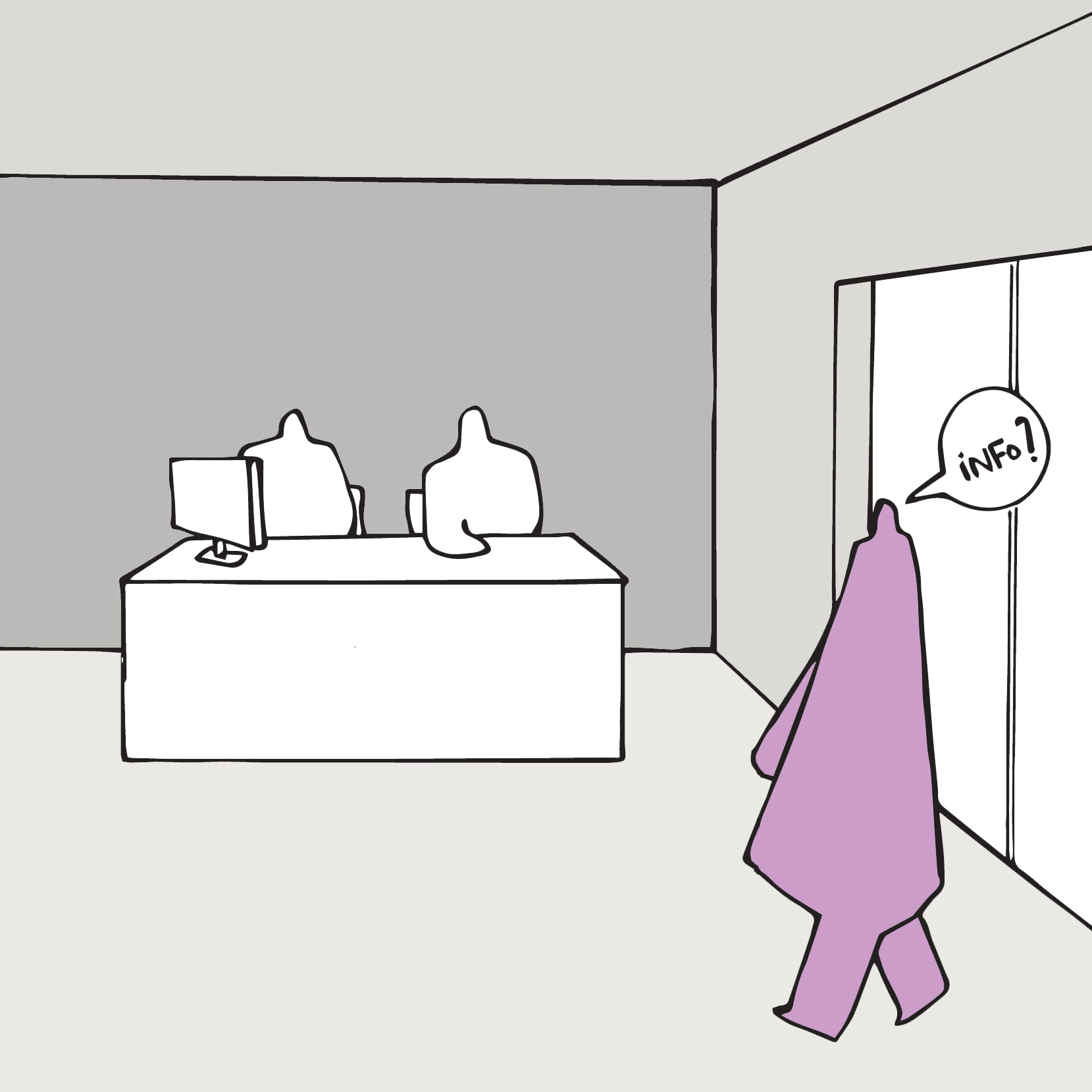 Information desk location Bad