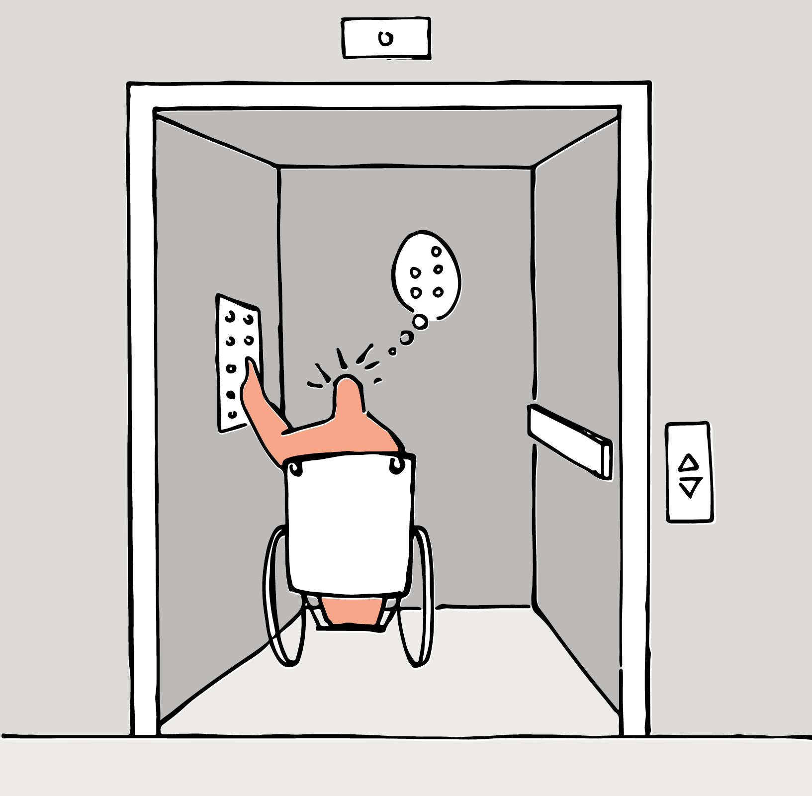 Elevator buttons Bad